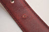 Authentic CELINE Horse Carriage Belt Leather Size 60cm 23.6" Bordeaux 6666J