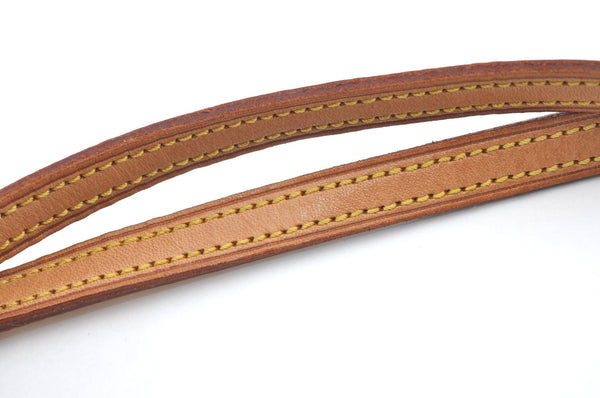 Authentic Louis Vuitton Leather Shoulder Strap Beige 47.6" LV 6667H