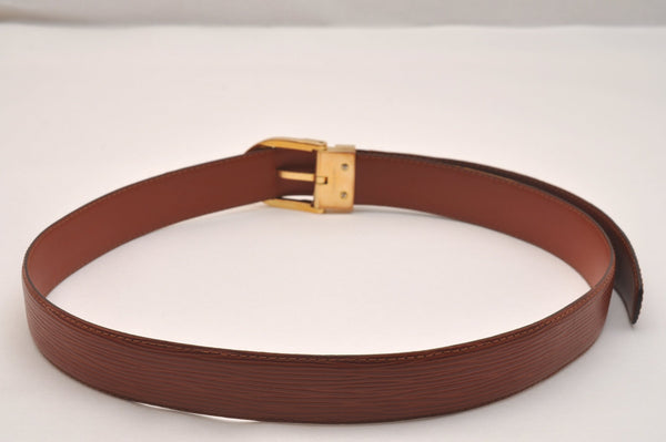 Authentic Louis Vuitton Epi Ceinture Belt 83-93cm 32.7-36.6" R15003 Brown 6668J