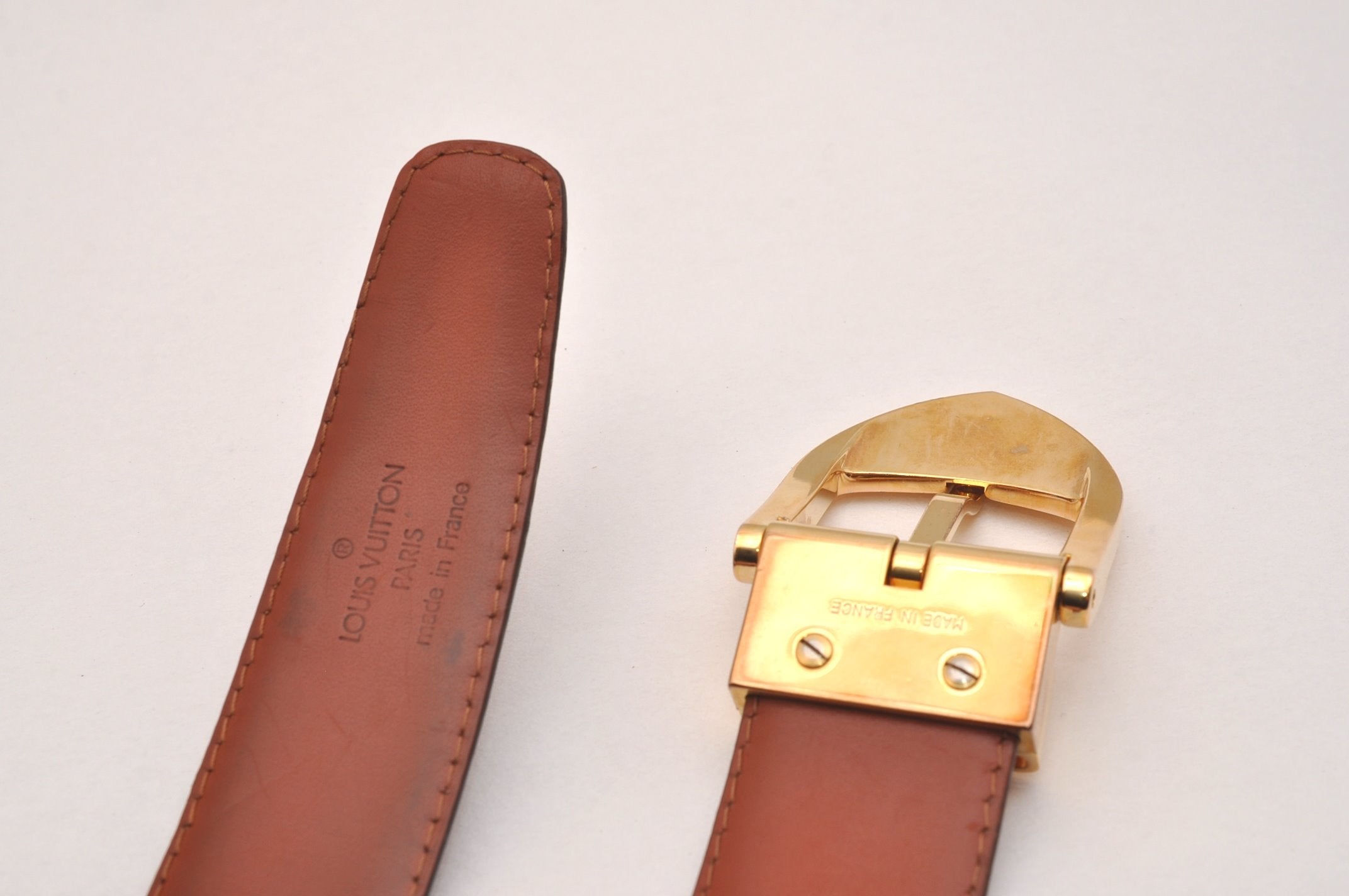 Authentic Louis Vuitton Epi Ceinture Belt 83-93cm 32.7-36.6