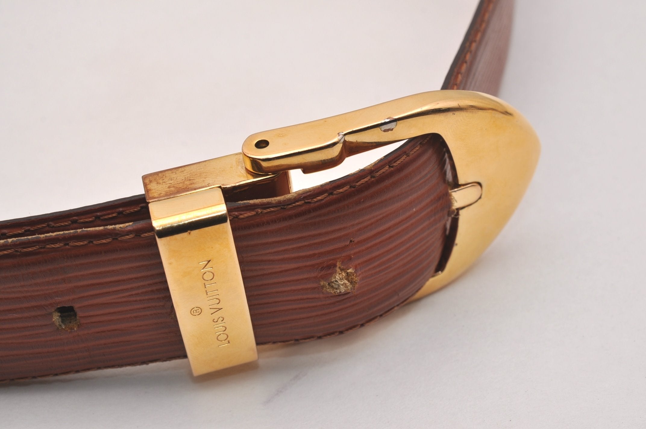 Authentic Louis Vuitton Epi Ceinture Belt 83-93cm 32.7-36.6