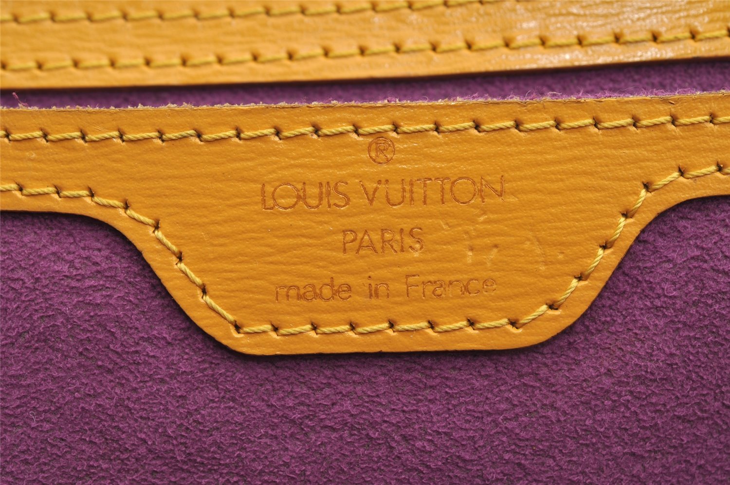 Authentic Louis Vuitton Epi Saint Jacques Hand Bag Yellow M52279 LV 6670I