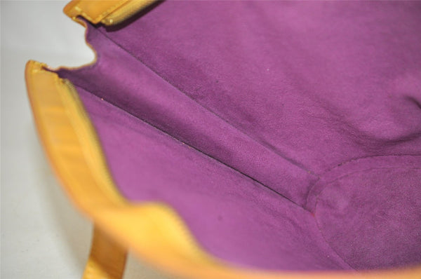 Authentic Louis Vuitton Epi Saint Jacques Hand Bag Yellow M52279 LV 6670I