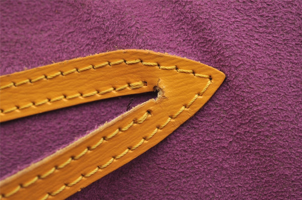 Authentic Louis Vuitton Epi Saint Jacques Hand Bag Yellow M52279 LV 6670I