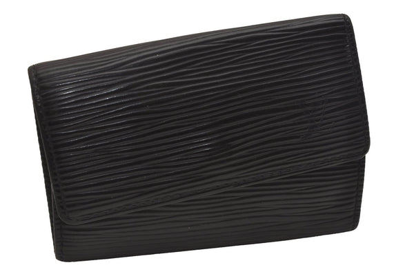 Authentic Louis Vuitton Epi Multicles 6 Key Case Black M63812 LV 6670J