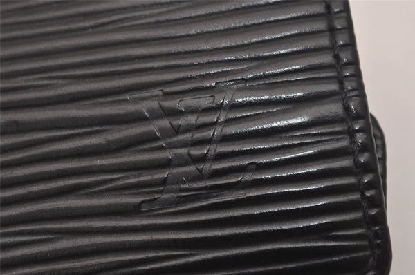 Authentic Louis Vuitton Epi Multicles 6 Key Case Black M63812 LV 6670J