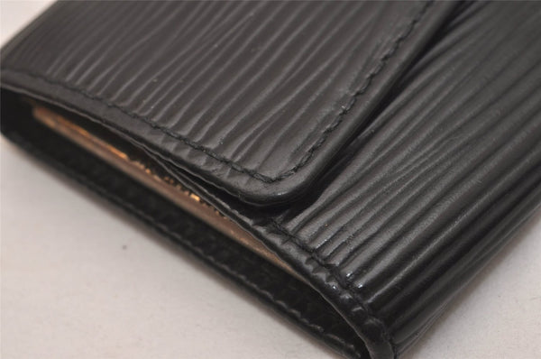 Authentic Louis Vuitton Epi Multicles 6 Key Case Black M63812 LV 6670J
