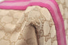 Authentic GUCCI Sherry Line Tote Bag GG Canvas Leather 137396 Beige 6671J