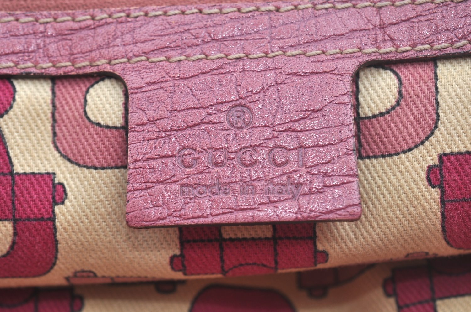 Authentic GUCCI Sherry Line Tote Bag GG Canvas Leather 137396 Beige 6671J