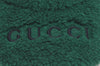 Authentic GUCCI Vintage New York Yankees Cap Hat Wool Leather Size M Green 6673J