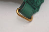 Authentic GUCCI Vintage New York Yankees Cap Hat Wool Leather Size M Green 6673J