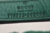Authentic GUCCI Vintage New York Yankees Cap Hat Wool Leather Size M Green 6673J