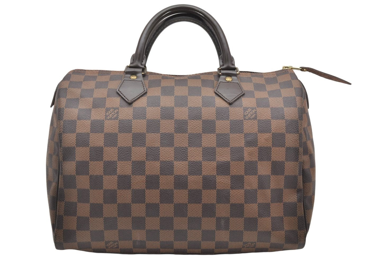 Authentic Louis Vuitton Damier Speedy 30 Hand Boston Bag Purse N41364 LV 6673K