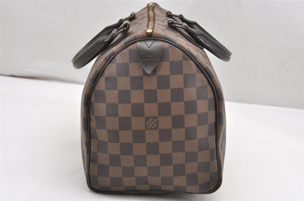 Authentic Louis Vuitton Damier Speedy 30 Hand Boston Bag Purse N41364 LV 6673K