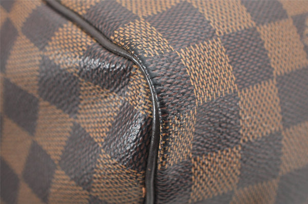 Authentic Louis Vuitton Damier Speedy 30 Hand Boston Bag Purse N41364 LV 6673K