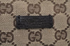Authentic GUCCI Web Sherry Line Tote Bag GG Canvas Leather 131228 Brown 6674J