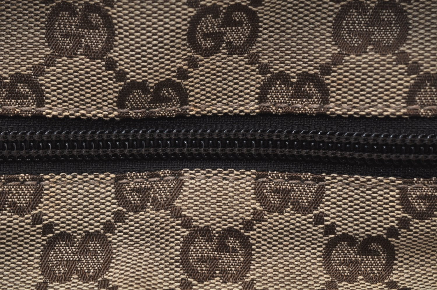 Authentic GUCCI Web Sherry Line Tote Bag GG Canvas Leather 131228 Brown 6674J