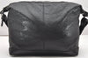 Authentic BALENCIAGA Classic The Courier Shoulder Bag Leather 340146 Black 6674K