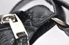 Authentic BALENCIAGA Classic The Courier Shoulder Bag Leather 340146 Black 6674K