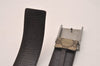 Authentic GUCCI Vintage Belt GG PVC Leather 27-28.9" 114916 Brown 6675J