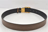 Authentic GUCCI GG Marmont Belt Leather Size 85cm 33.5" Brown 474350 Box 6675K