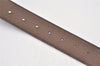 Authentic GUCCI GG Marmont Belt Leather Size 85cm 33.5" Brown 474350 Box 6675K