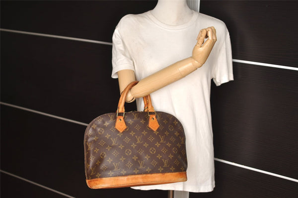 Authentic Louis Vuitton Monogram Alma Hand Bag Purse M51130 LV 6676I