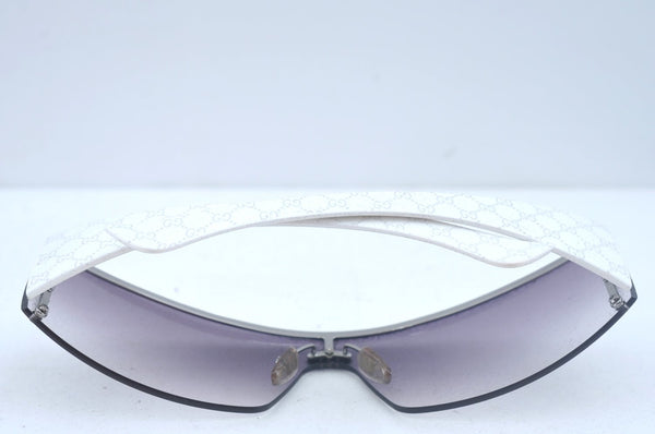Authentic GUCCI Vintage Sunglasses GG 1839/F/S Plastic Silver Clear 6676J