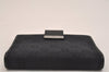 Authentic GUCCI Agenda Notebook Cover Purse GG Canvas Leather 115240 Black 6677J