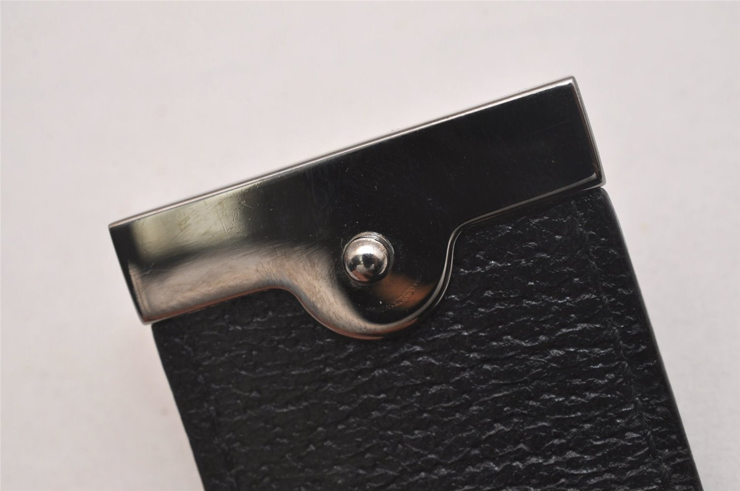 Authentic GUCCI Agenda Notebook Cover Purse GG Canvas Leather 115240 Black 6677J