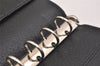 Authentic GUCCI Agenda Notebook Cover Purse GG Canvas Leather 115240 Black 6677J