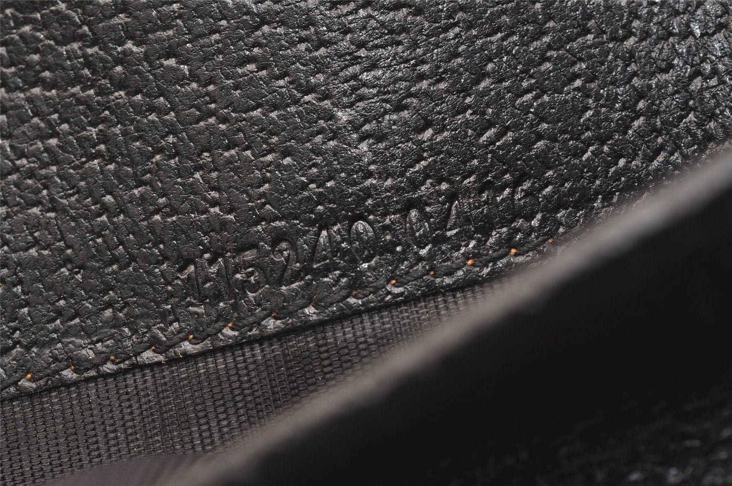 Authentic GUCCI Agenda Notebook Cover Purse GG Canvas Leather 115240 Black 6677J