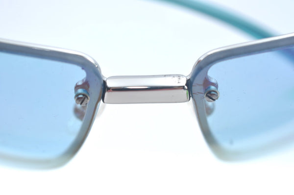 Authentic GUCCI Vintage Sunglasses GG 1692/S Titanium Plastic Blue Silver 6678J