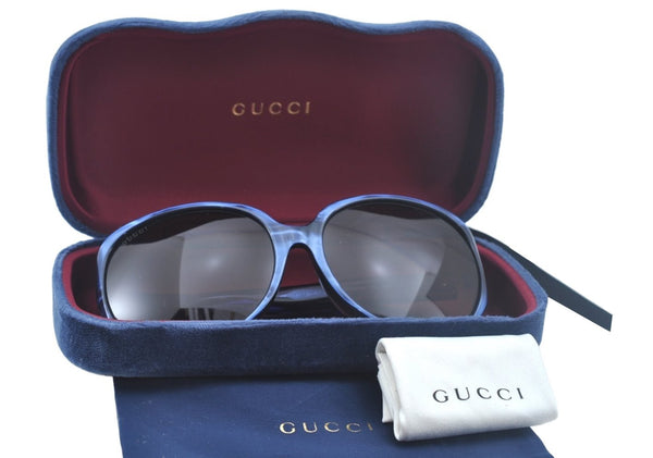 Authentic GUCCI Vintage Sunglasses GG 0080SK Plastic Blue 6679J