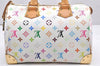 Auth Louis Vuitton Monogram Multicolor Speedy 30 Hand Bag White M92643 LV 6681K