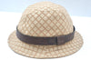 Authentic GUCCI Vintage Diamante Hat Cap Canvas Leather Size XL Brown 6682J