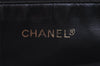 Authentic CHANEL Vintage Calf Skin Chain Shoulder Tote Bag Brown CC Logo 6683I