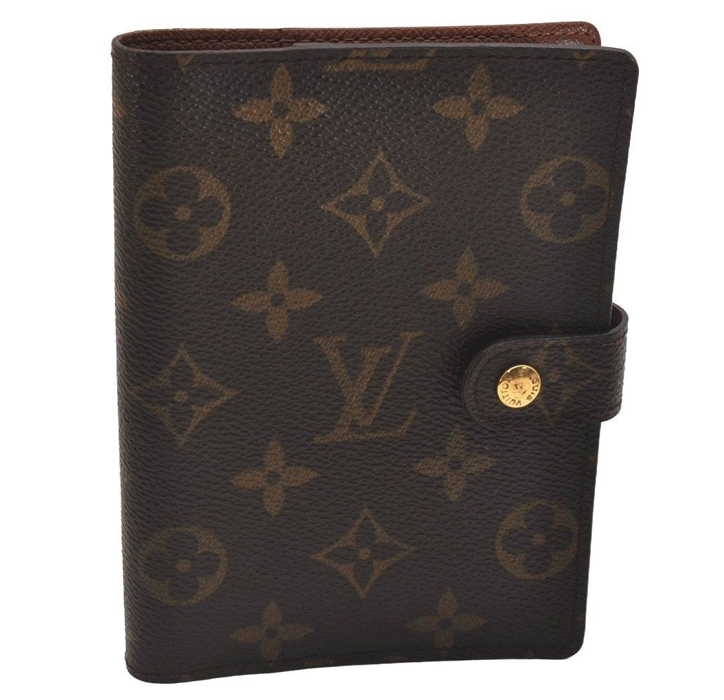 Authentic Louis Vuitton Monogram Agenda PM Notebook Cover R20005 LV 6683J