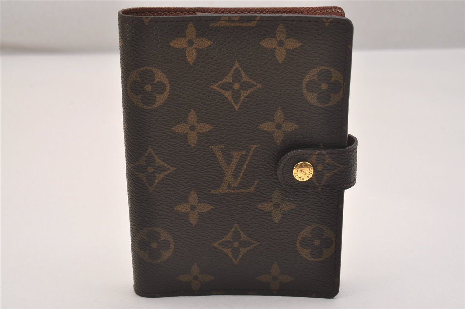 Authentic Louis Vuitton Monogram Agenda PM Notebook Cover R20005 LV 6683J