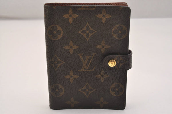 Authentic Louis Vuitton Monogram Agenda PM Notebook Cover R20005 LV 6683J