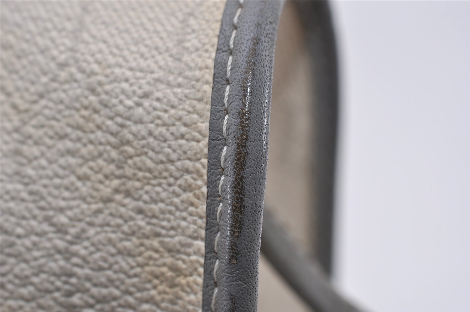 Authentic Christian Dior Honeycomb Shoulder Cross Bag PVC Leather White 6684I