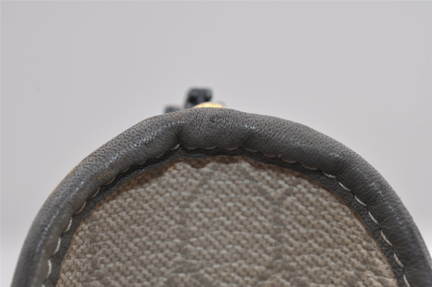 Authentic Christian Dior Honeycomb Shoulder Cross Bag PVC Leather White 6684I