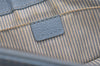 Authentic CELINE Boogie Bag Vintage Hand Bag Purse Leather Light Blue 6685I