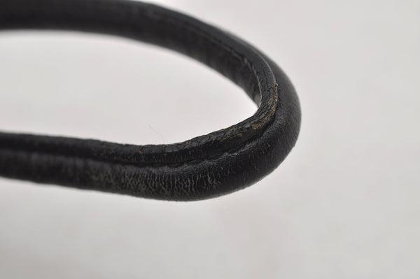 Authentic GUCCI Shoulder Hand Bag Purse GG Nylon Leather 0013766 Black  6685J