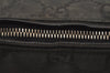 Authentic GUCCI Shoulder Hand Bag Purse GG Nylon Leather 0013766 Black  6685J