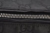 Authentic GUCCI Shoulder Hand Bag Purse GG Nylon Leather 0013766 Black  6685J