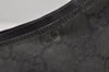Authentic GUCCI Shoulder Hand Bag Purse GG Nylon Leather 0013766 Black  6685J