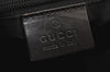 Authentic GUCCI Shoulder Hand Bag Purse GG Nylon Leather 0013766 Black  6685J