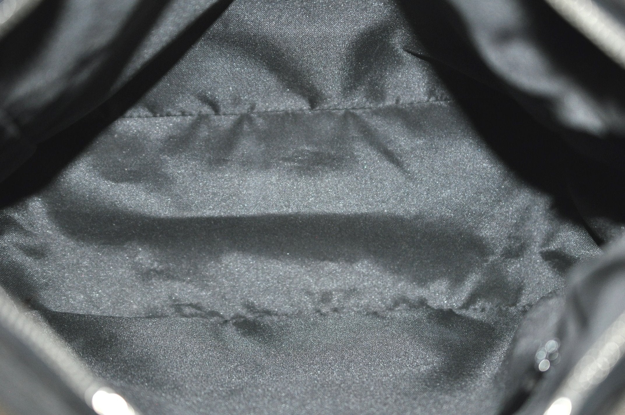 Authentic GUCCI Shoulder Hand Bag Purse GG Nylon Leather 0013766 Black  6685J