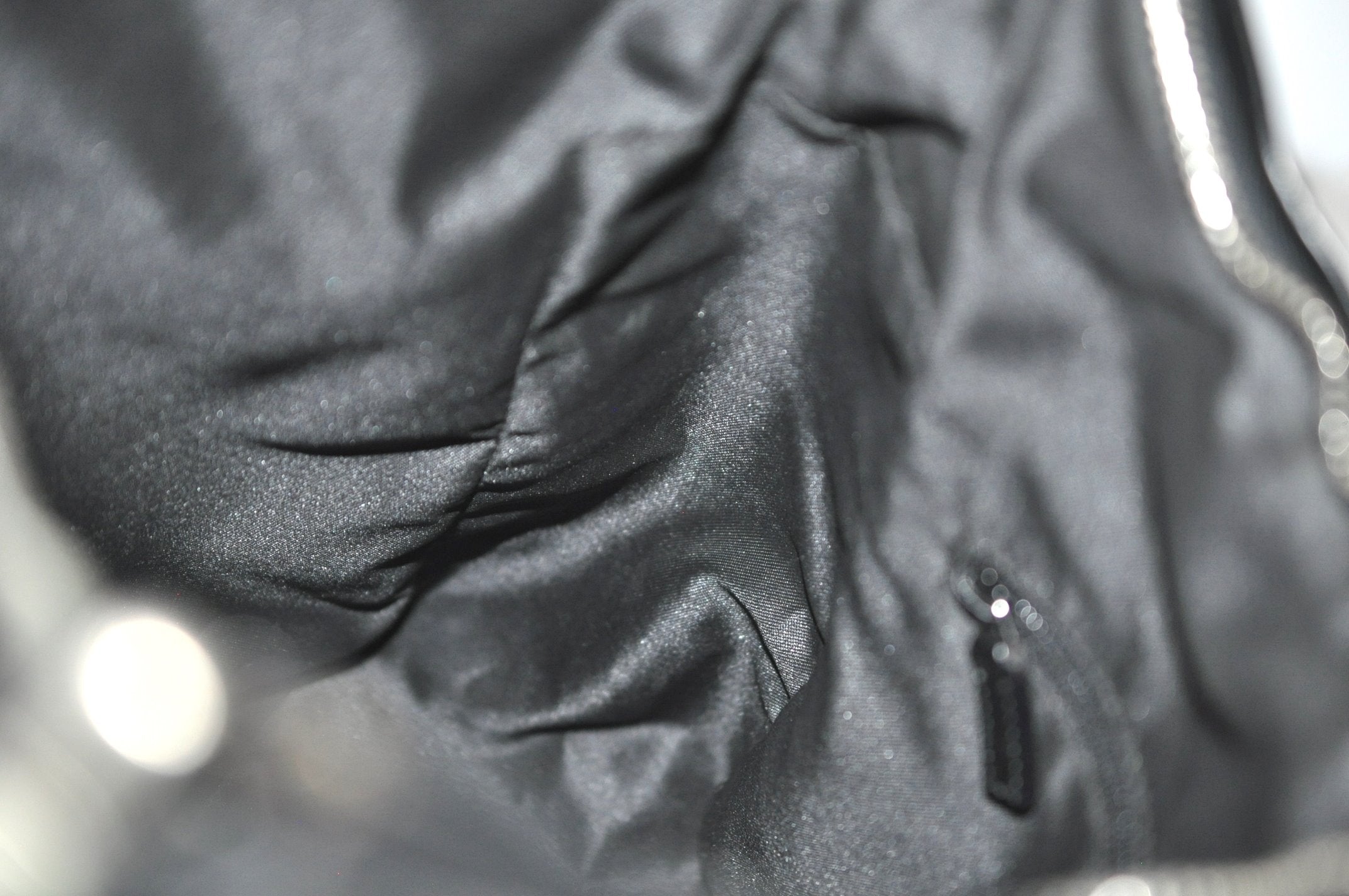 Authentic GUCCI Shoulder Hand Bag Purse GG Nylon Leather 0013766 Black  6685J